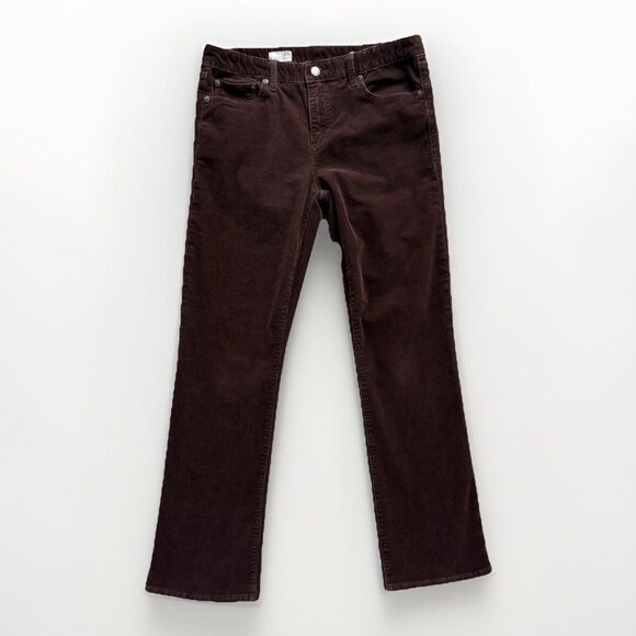 Gap Pants Womens 29P Petite Rich Eggplant Perfect Boot Corduroy Mid Rise Bootcut - Picture 1 of 11